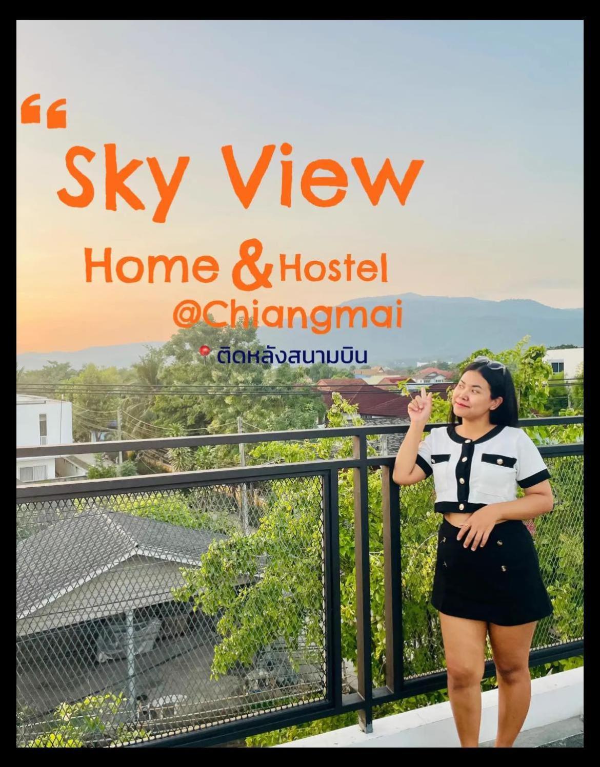 Sky View Home And Hostel Chiangmai Chiang Mai Exteriör bild